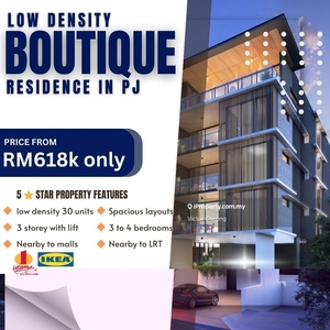 New Low Density Boutique Residence at Kayu Ara, Petaling Jaya