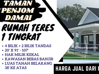 Taman Penjom Damai, Kuala Lipis 1 Storey Terrace House For Sale