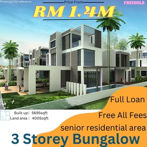 3 Storey Bungalow Near Bukit Minyak Utama Penang