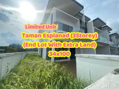 3 Storey End Lot (With Extra Land) Taman Esplanad, Bukit Jalil