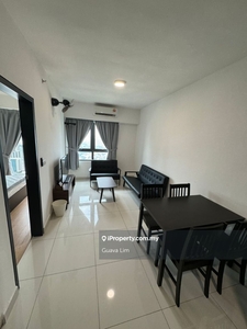 Edumetro 2r1b fully furnished facing lake for rent