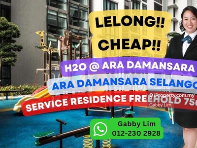 Lelong Super Cheap Service Residence @ H20 Ara Damansara Selangor