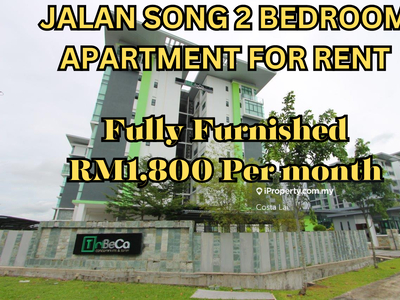 Partially furnished unit in Kuching prime area