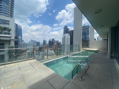 Suria Stonor penthouse private pool. 200m to KLCC park & MRT station.