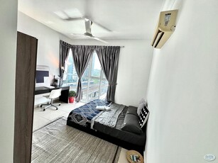 5 mins walk to LRT Direct access to shopping mall Free Wifi Fully furnished Master Room at Pacific Place Ara Damansara