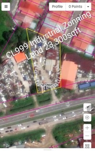 CL999 Industrial Zonning Land 23,300sqft in Menggatal tepi jalan besar