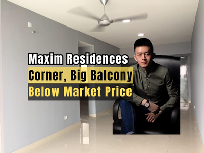 Corner Lot, Big Balcony, 15% Below Market Price, Facing North
