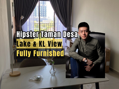 Lake & KL City View, Fully Furnished, 9/10 Good Condition, Below Market Price