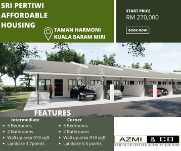 Single Storey Terrace House Taman Harmoni, Kuala Baram, Miri