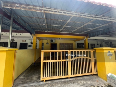 Double storey house partially furnished at klebang ria ipoh for rent