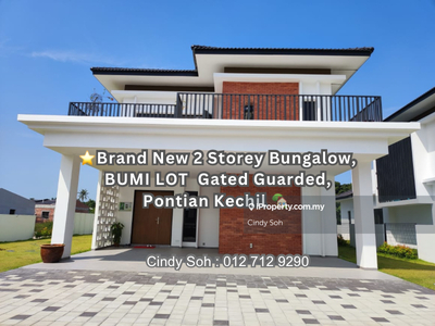 For Sale:Brand New 2 Storey Bungalow,Gated Guarded,Pontian Kechil