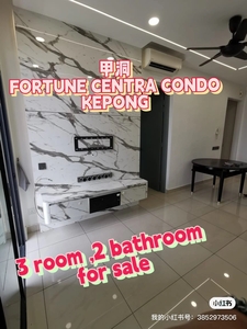 Fortune centra condo for sale, kepong, renovated, 2 carpark
