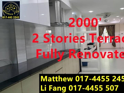 Lorong Delima - 2 Stories Terrace - 2000' - Fully Furnished - Greenlane