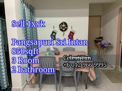 Pangsapuri Sri Intan @ Seri Alam 850sqft 3 Room 2 Bathroom