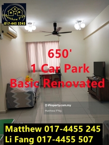 Artis 3 Condominium - Basic Renovated - 650' - 1 Car Park - Jelutong