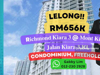 Lelong Super Cheap Richmond Kiara 3 Condominium Freehold Kuala Lumpur