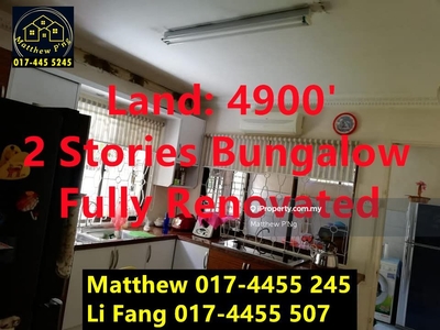 Lorong Delima - 2 Stories Bungalow - Land:4900' -Renovated- Greenlane