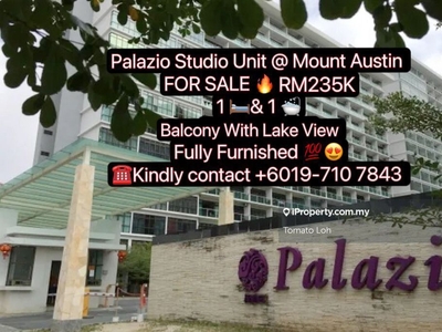 Palazio Apartment Studio Unit Fully Furnished @ Mount Austin for sale