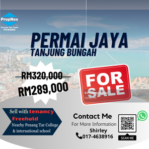 Worth Buy! Permai Jaya Flat Tar College For Sale/Sell with Tenancy