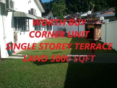 Jalan Delima Single Storey Terrace With Corner Unit For Sale