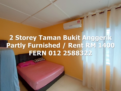 Partly Furnished 2 Storey House Taman Bukit Anggerik Cheras For Rent