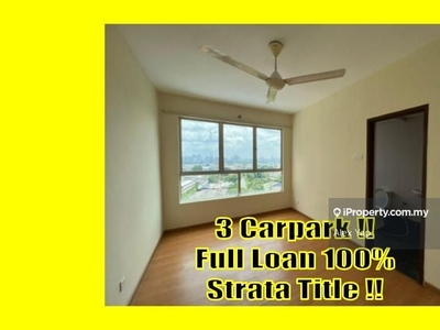 3 Carpark/ Strata Title/ Freehold/ Facing KLCC View/ Full Loan 100%