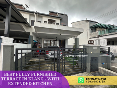 Best Fully Furnished Terrace In Klang - With Extended Kitchen