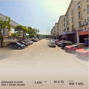 6% Roi Ground Floor Shop Pusat Komersial Sek 7 Icity Shah Alam