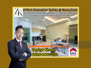D Rich Executive Suites @ Taman Nusa Duta Penthouse For Sale