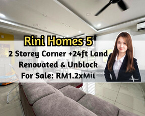 Rini Homes 5, 2 Storey Corner with 24ft Land, Unblock View, Renovated