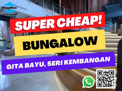 [C H E A P] Super Nice ID Design Villa Bungalow Bukit Gita Bayu for sale