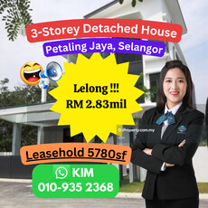 Lelong 3-Storey Detached House, Casabella, Petaling Jaya, Selangor