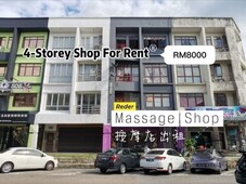 Bandar Baru Permas Jaya 4-Storey Massage Shop For Rent