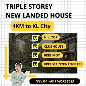 19Trees, Taman Melawati, Ampang, Selangor, KL, New Landed House, Triple Storey, Superlink