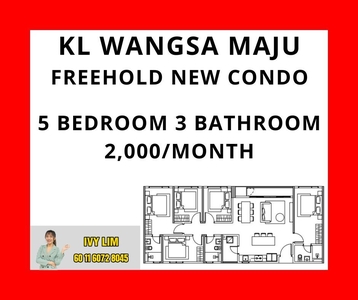Altris Residence, Wangsa Maju, Kuala Lumpur - Freehold Condo 5 Bedroom Houzkey Free Furnished