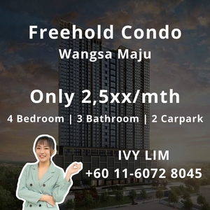 Altris Residence, Wangsa Maju, Kuala Lumpur, Freehold, New Condo, 4 Bedroom, 3 Bathrom, 2 Carpark, 0% Down Payment