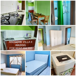 Apartment, Anggerik Villa Kajang, For Rent