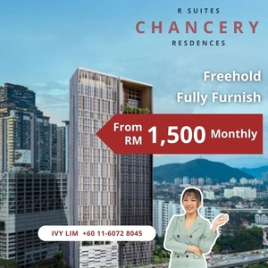 Chancery Residences, KL City, Kuala Lumpur, Freehold, Studio Soho Suites, Fully Furnished, High ROI, Guaranteed Rental Return