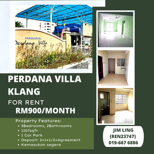 For Rent: Perdana Villa Apartment Klang