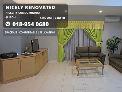 Hiicity Condo Ipoh FREEHOLD, 1410sf, Renovated Fully Furnished