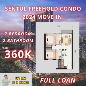 M Arisa, Sentul, Kuala Lumpur - KL Freehold Condo 2 Bedroom Free Furnished Complete 2024