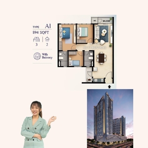 M Astra @ Setapak, Setapak, Kuala Lumpur, New Project, B-33-09, 3 Bedroom, Balcony, Below Market Price, Giant NSK, Walking to MRT