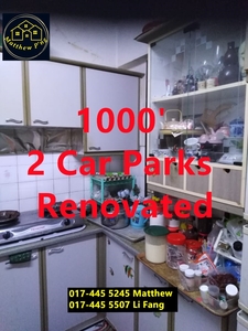 Mahsuri Apartment - Partly Renovated - 1000' - 2 Car Parks - Bayan Baru