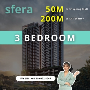 Sfera Residence, Wangsa Maju, Kuala Lumpur, C-13-3A, New Condo, 3Bedroom, Doorstep to Mall & LRT, KLCC
