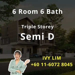 Sierra Hijauan, Ampang, Selangor, Kuala Lumpur, Semi D, Triple Storey, 6 Room 6 Bath, New Landed