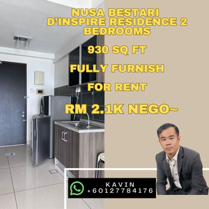Nusa Bestari D'inspire 2 bedrooms Fully Furnish For Rent