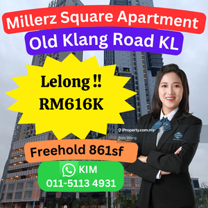 Cheap Rm154k Millerz Square Apartment Old Klang Road Selangor