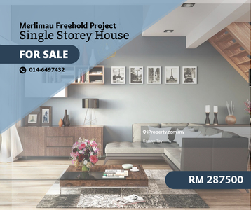 Freehold Bumi Non Bumi Rumah Teres Satu Tingkat Projek Baru Merlimau