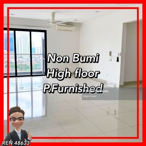 Non bumi / Mid floor / Partly furnished