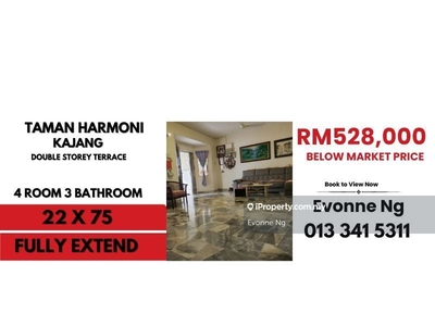 Spacious & Fully Extended, Double Storey House,Taman Harmoni, Kajang